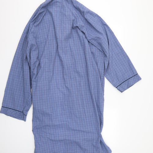 little woods Mens Blue Check   Robe Size L