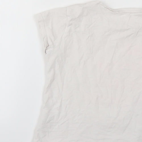 George Girls White   Basic T-Shirt Size 9-10 Years