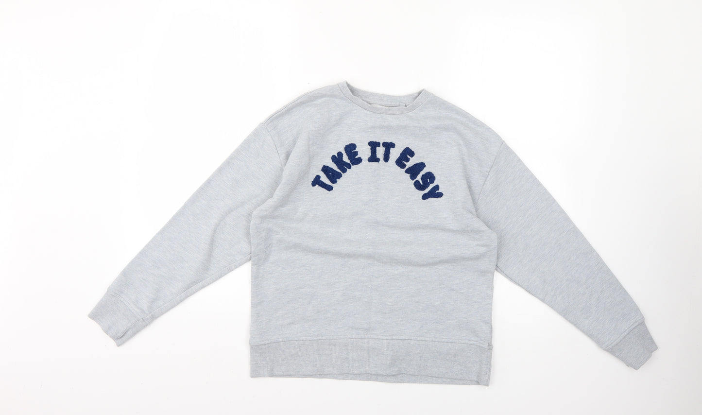 NEXT Boys Grey   Pullover Jumper Size 11 Years