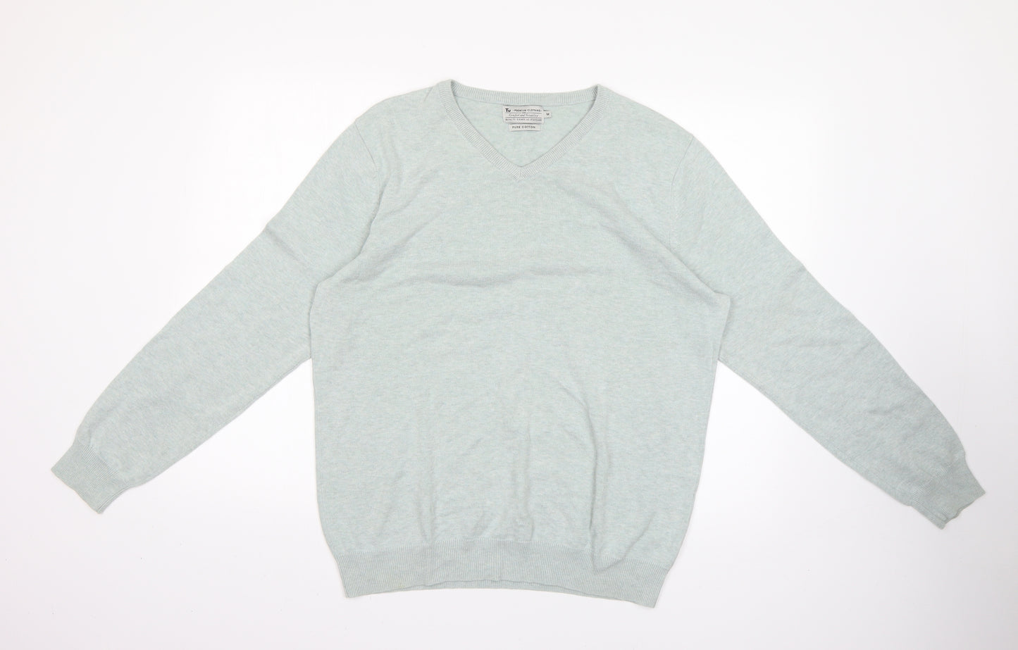 TU Mens Green   Pullover Jumper Size M