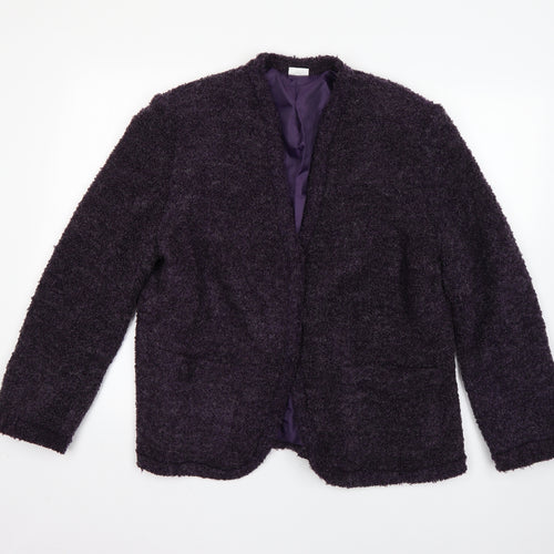 Damart Womens Purple   Overcoat Coat Size 22