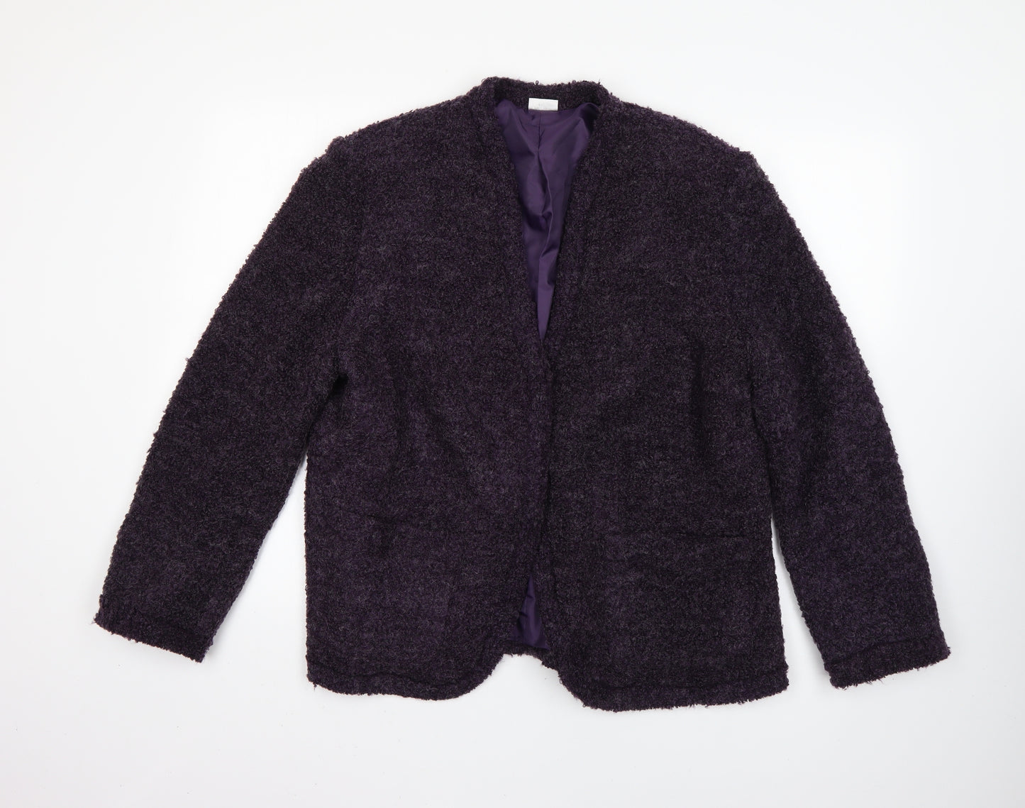 Damart Womens Purple   Overcoat Coat Size 22