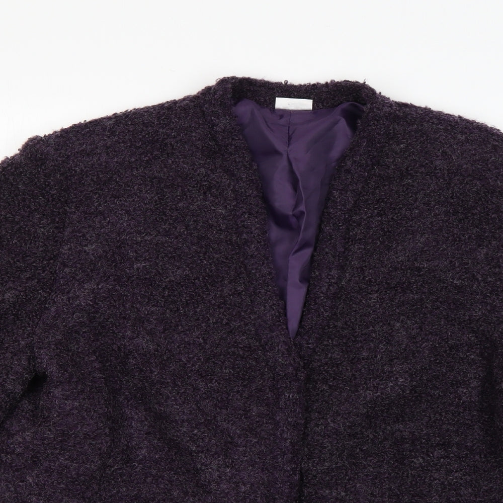 Damart Womens Purple   Overcoat Coat Size 22