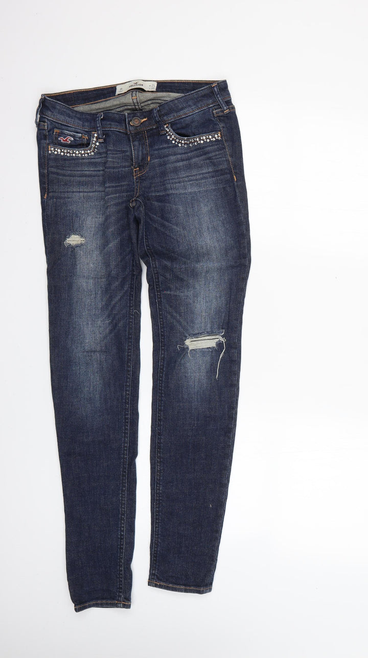 Hollister Womens Blue Skinny Jeans Size 35 L29 in
