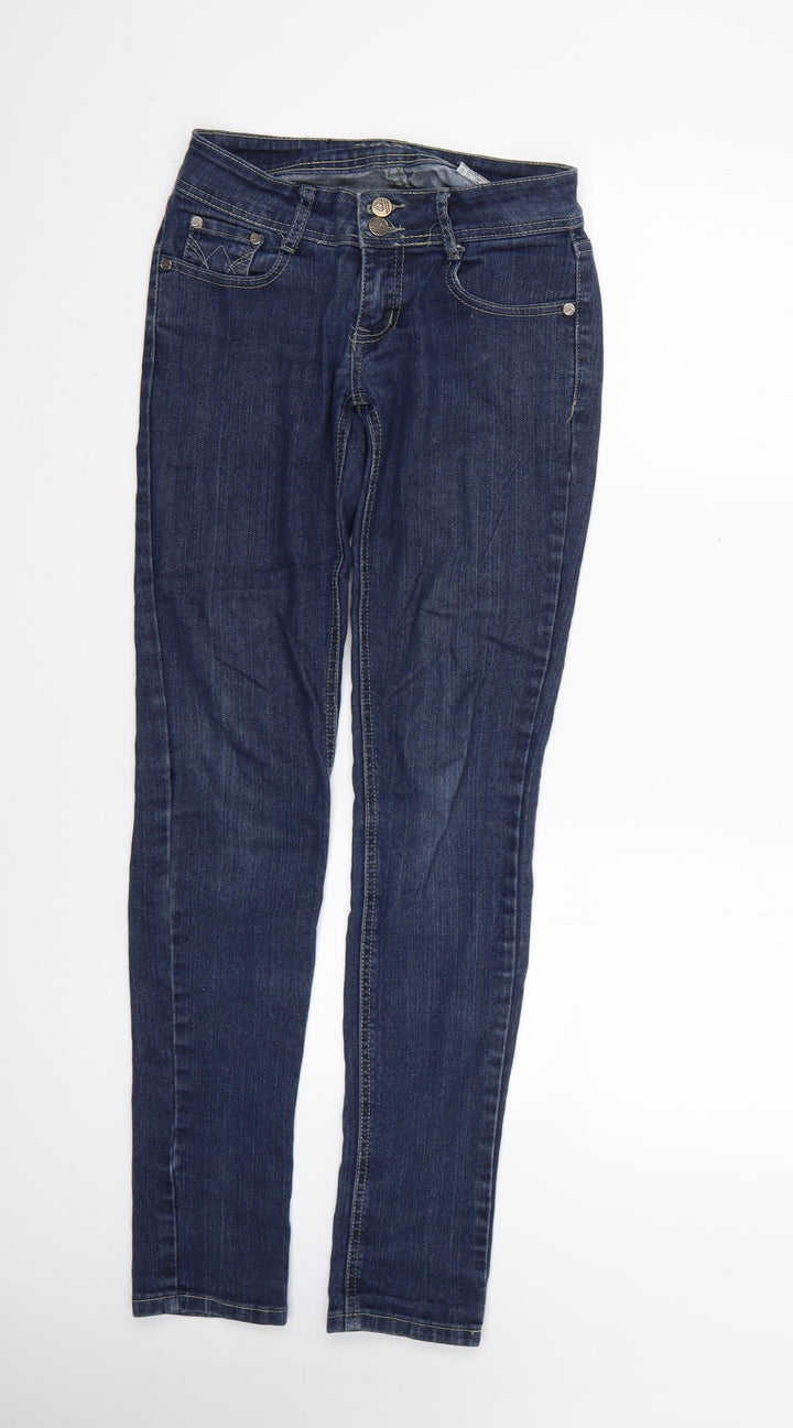 Krisp Womens Blue Skinny Jeans Size 6 L31 in