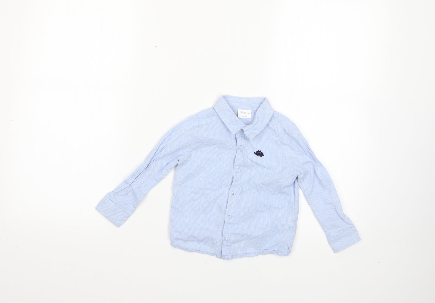 F&F Baby Blue   Basic Button-Up Size 18-24 Months
