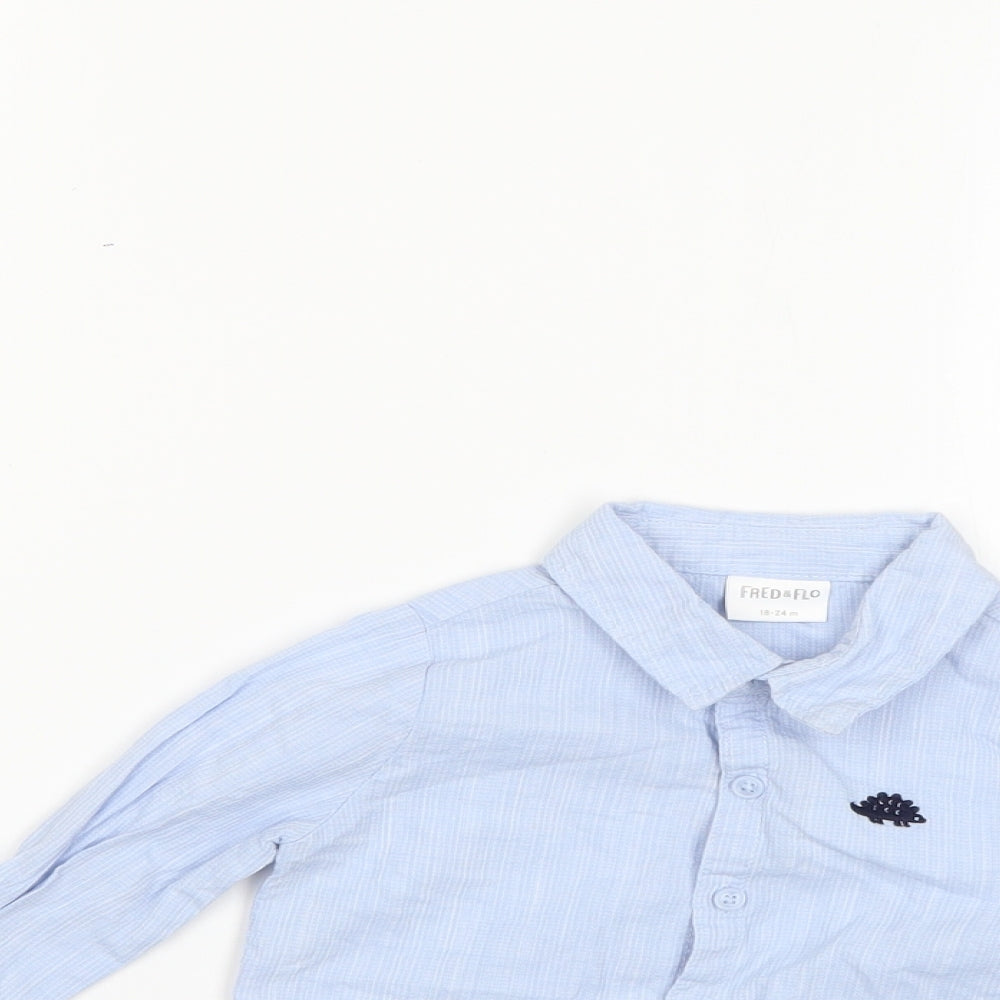 F&F Baby Blue   Basic Button-Up Size 18-24 Months