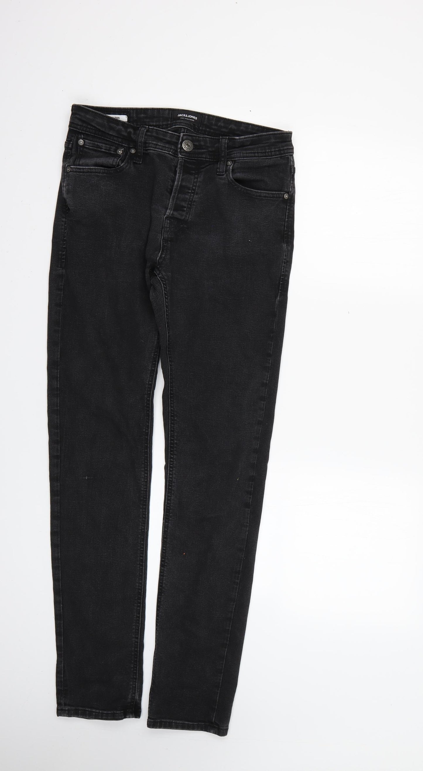 JACK & JONES Mens Black   Skinny Jeans Size 32 L28 in