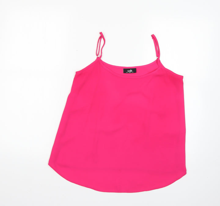 Wallis Womens Pink Basic Blouse Size 8