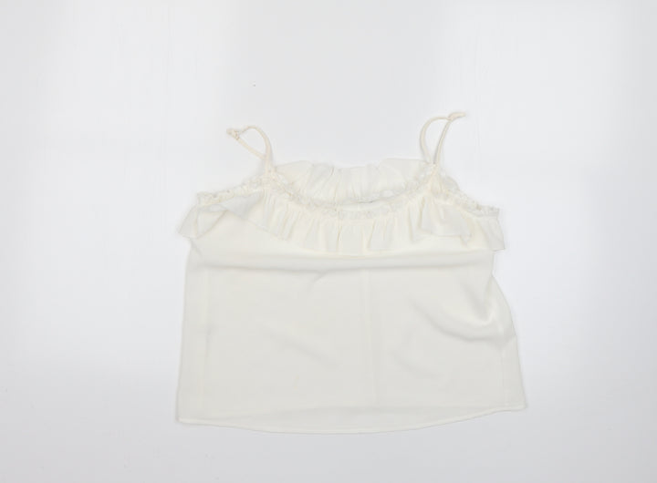 Mango Womens White   Basic Blouse Size S