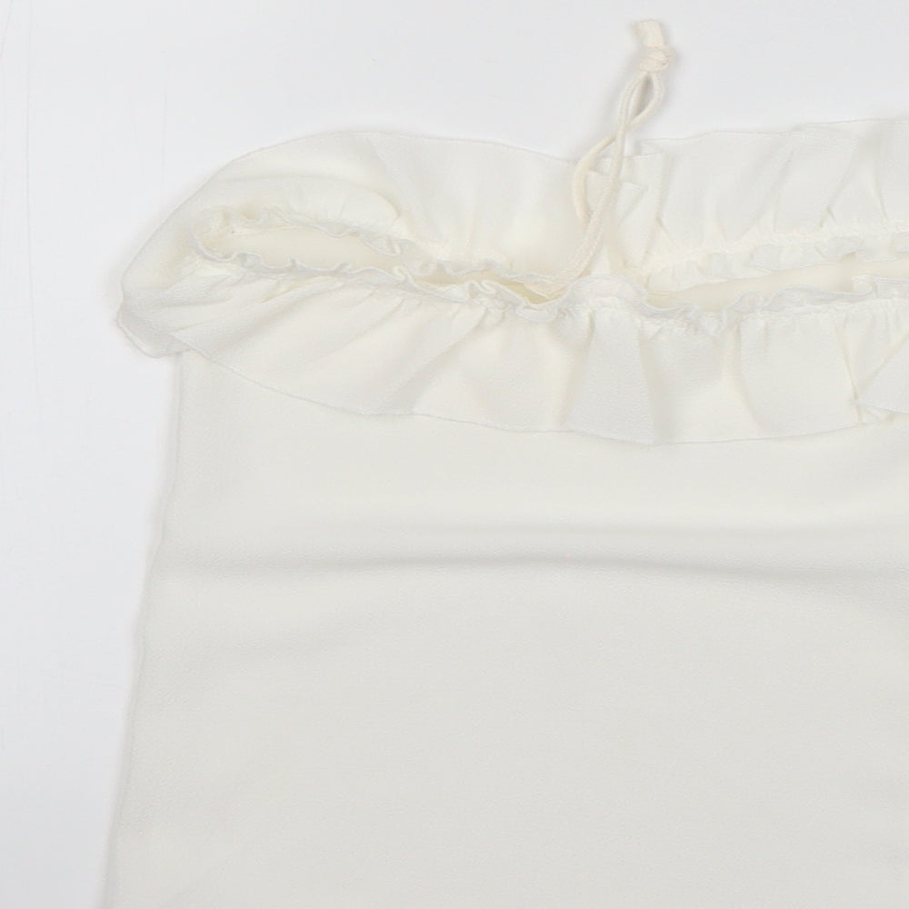 Mango Womens White   Basic Blouse Size S