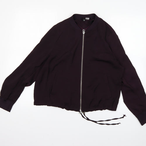H&M Womens Purple   Jacket Coat Size 14