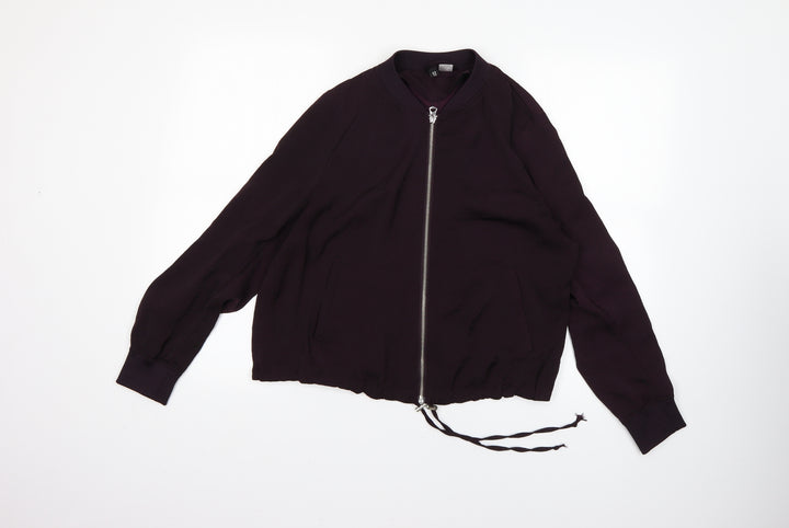 H&M Womens Purple   Jacket Coat Size 14