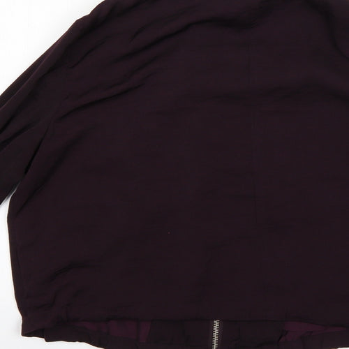 H&M Womens Purple   Jacket Coat Size 14