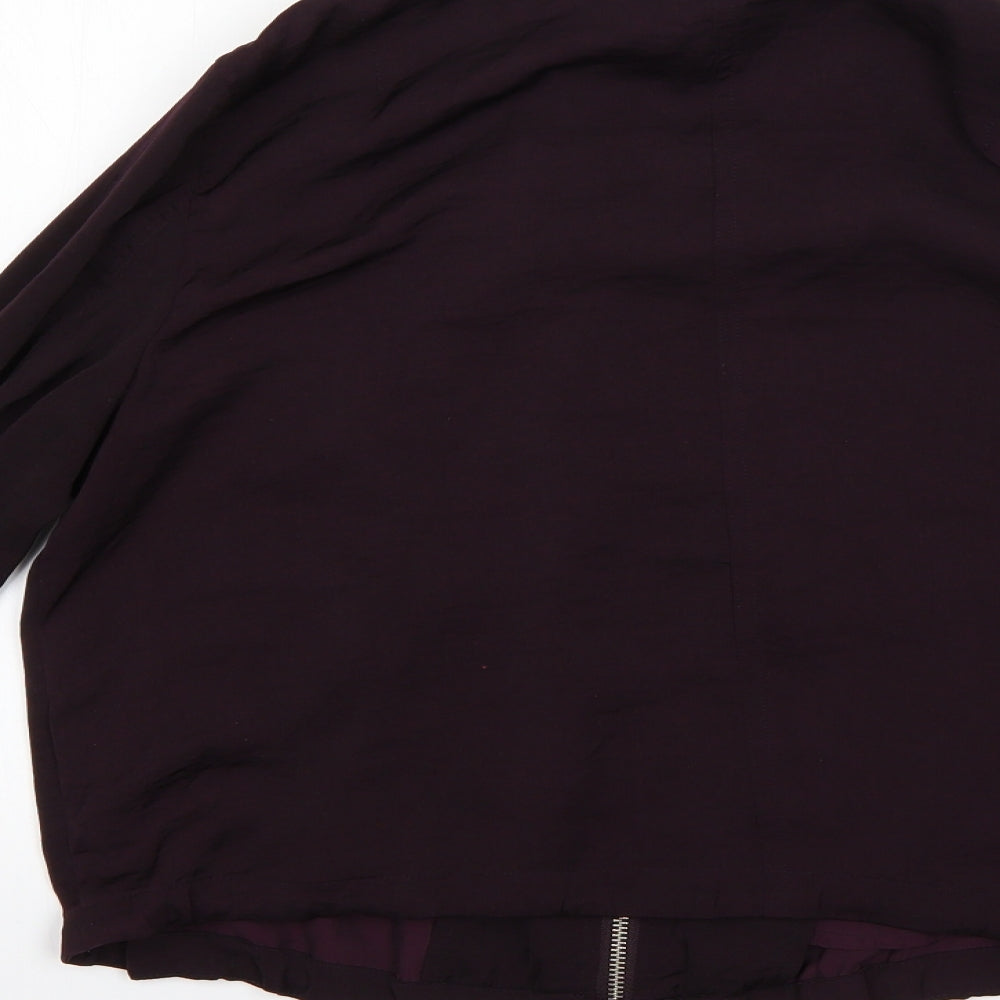 H&M Womens Purple   Jacket Coat Size 14