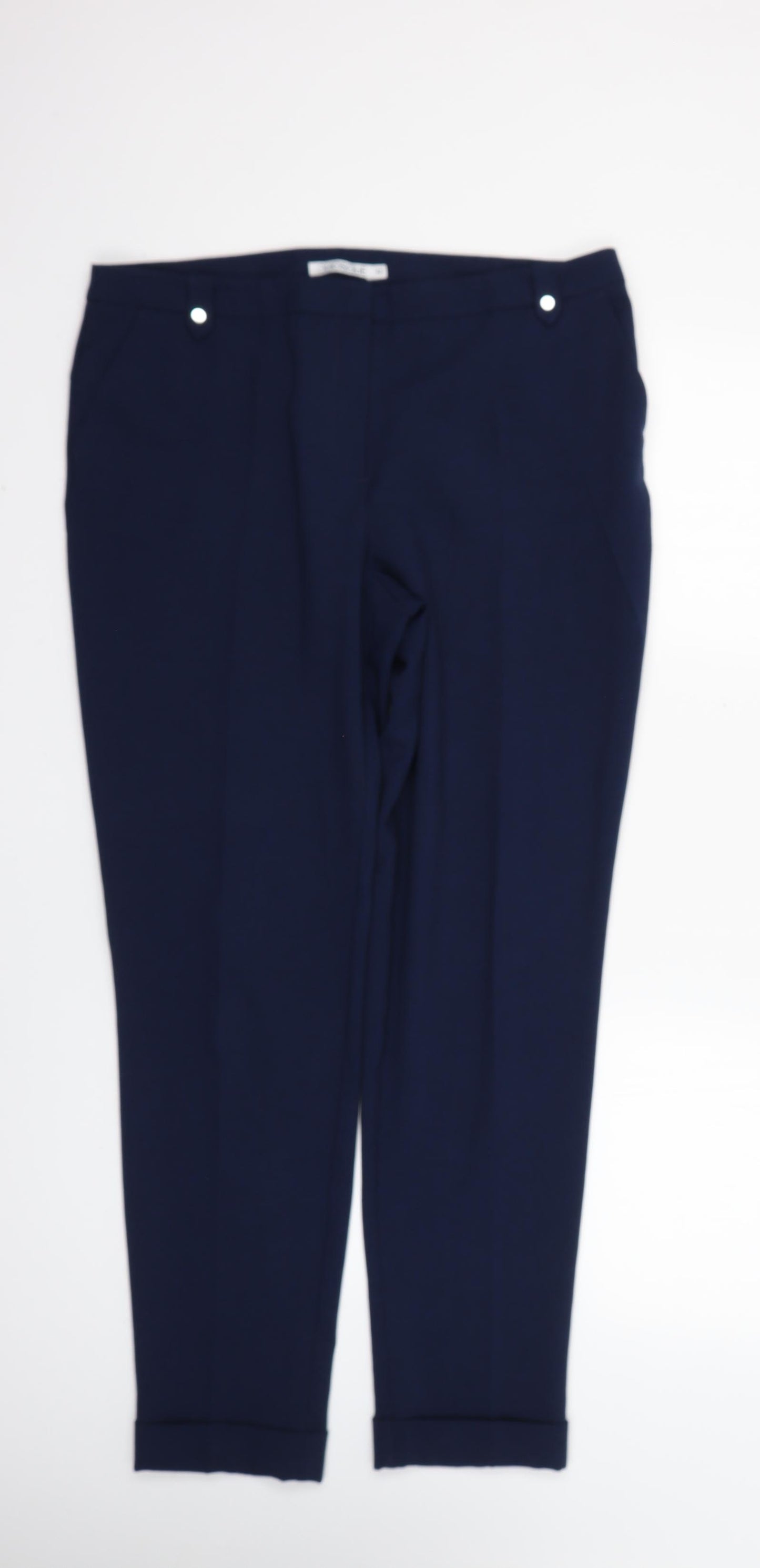 quiosque Womens Blue   Trousers  Size 14 L27 in
