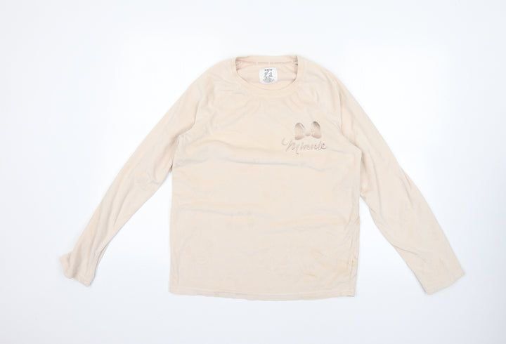 Love to Lounge Womens Beige Geometric Top Pyjama Top Size 6
