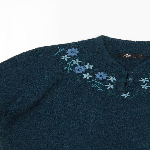 BM Womens Green   Pullover Jumper Size S