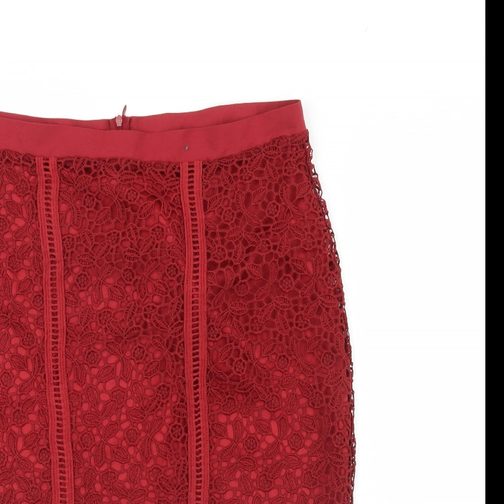 Primark Womens Red   Straight & Pencil Skirt Size 18