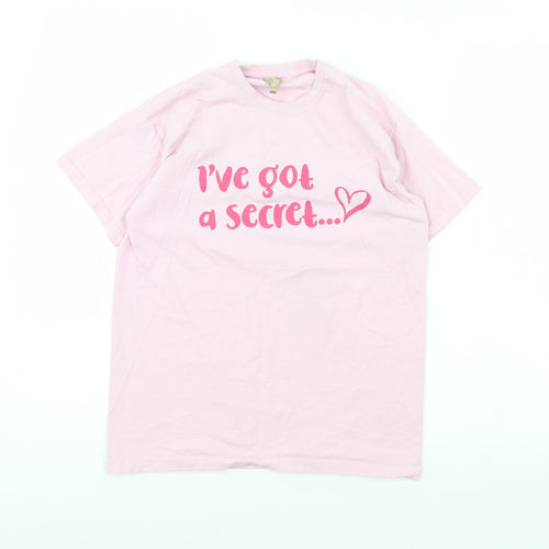 Fruit of the Loom Girls Pink   Basic T-Shirt Size 12 Years  - Going to be a big sister