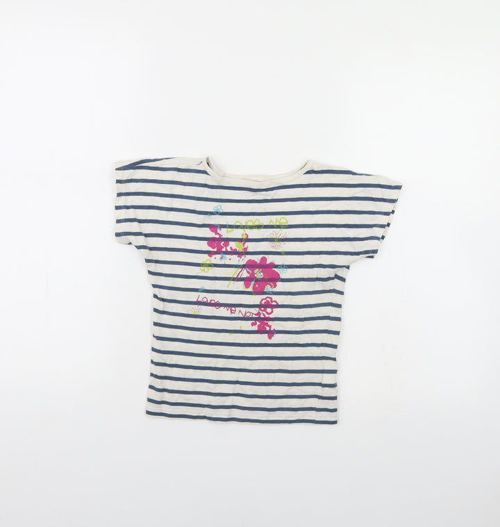 Orchestra Girls Blue Spotted Basic T-Shirt Size 5 Years