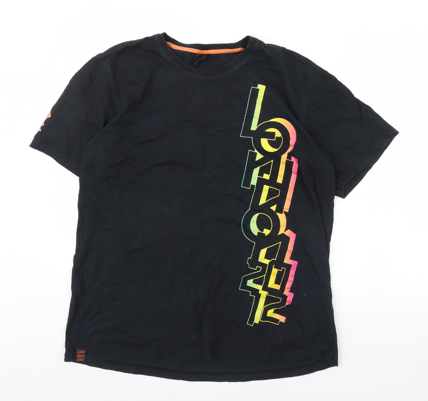 Preworn Mens Black    T-Shirt Size XL