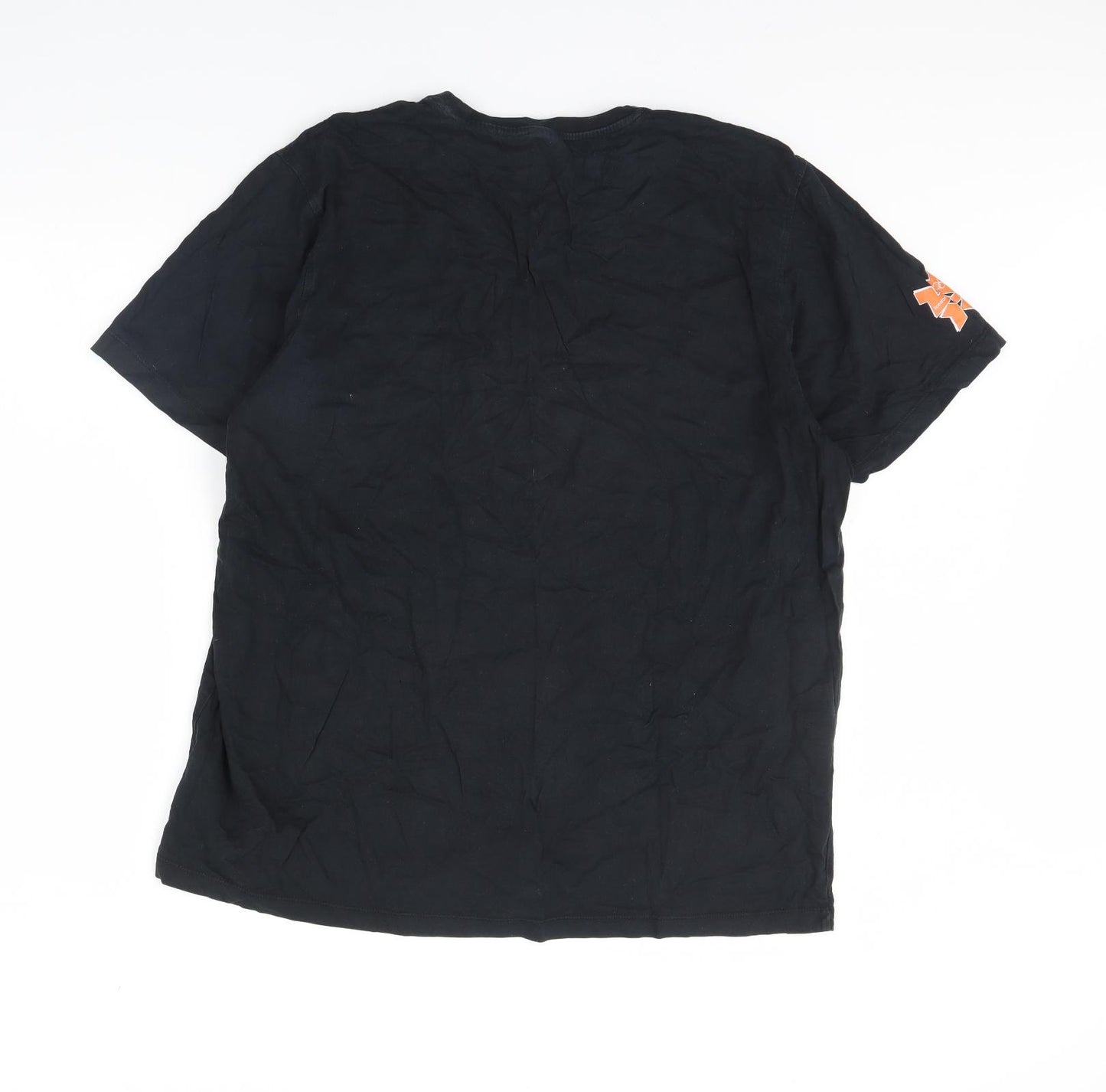 Preworn Mens Black    T-Shirt Size XL