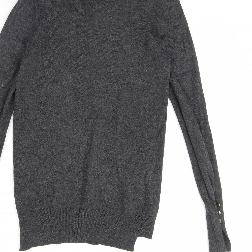 Zara Womens Grey   Cardigan Jumper Size S
