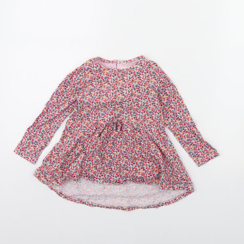NEXT Girls Red Floral  Fit & Flare  Size 12 Months