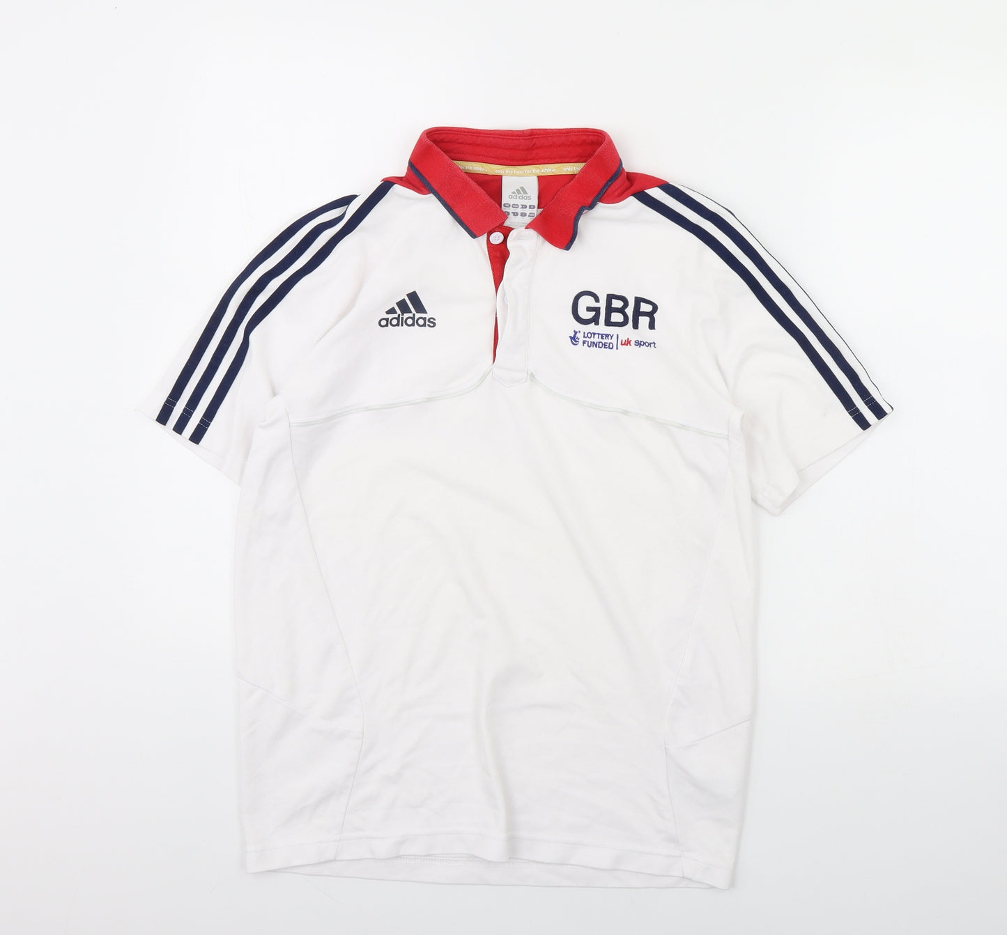 adidas Mens White    Polo Size S
