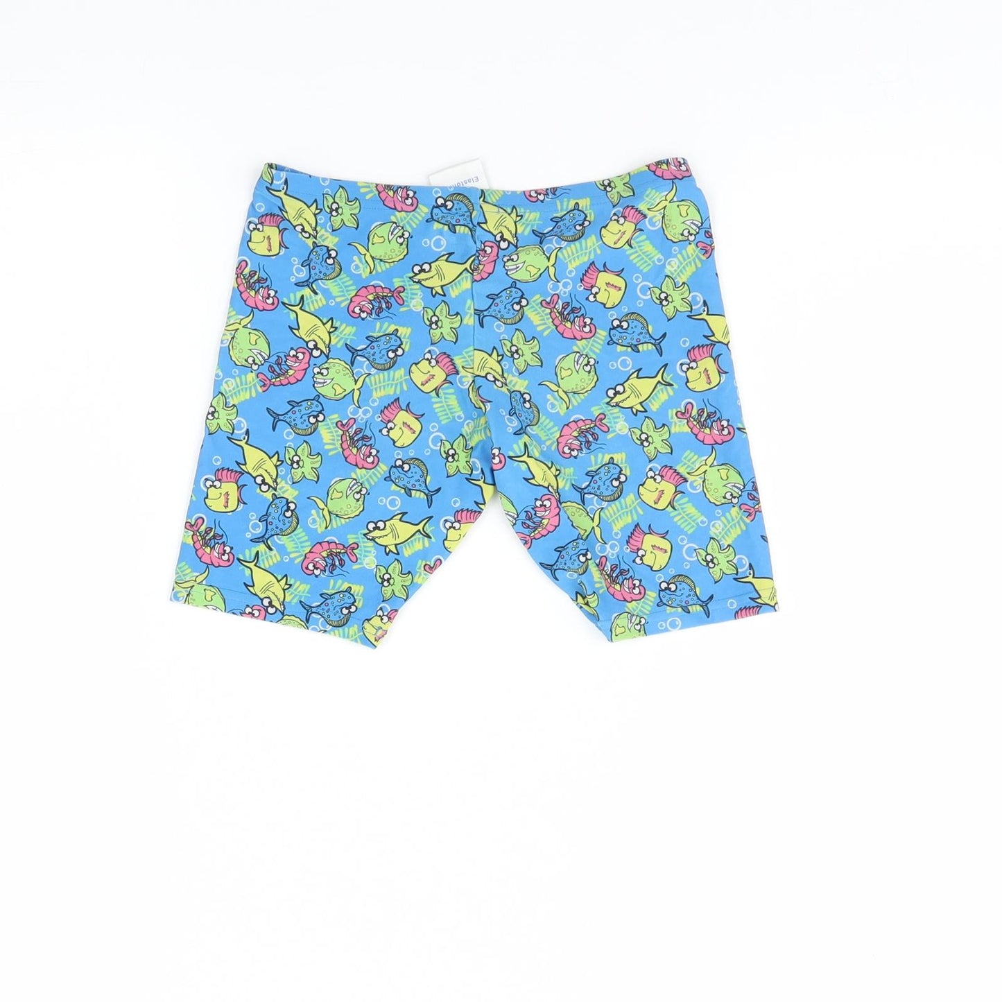 Zoggs Boys Blue Animal Print  Bermuda Shorts Size 6 Years - fish