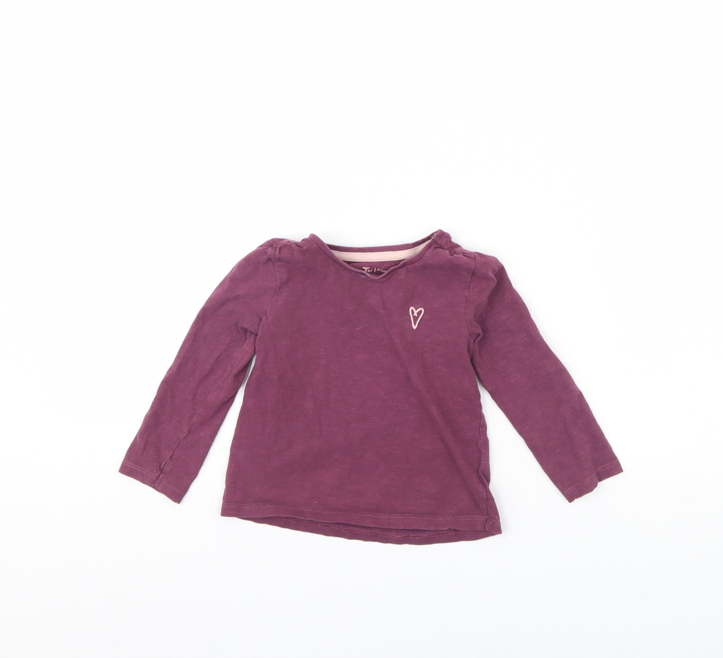 TU Girls Purple   Basic T-Shirt Size 18-24 Months