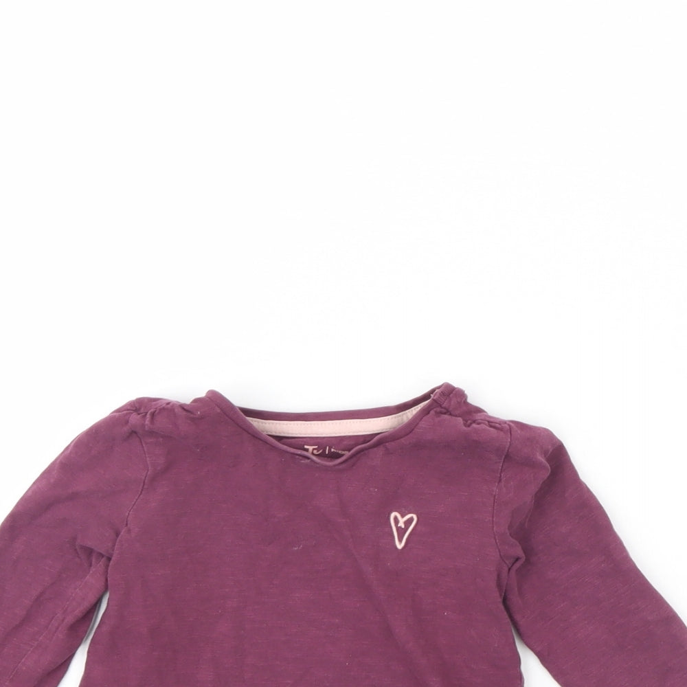 TU Girls Purple   Basic T-Shirt Size 18-24 Months