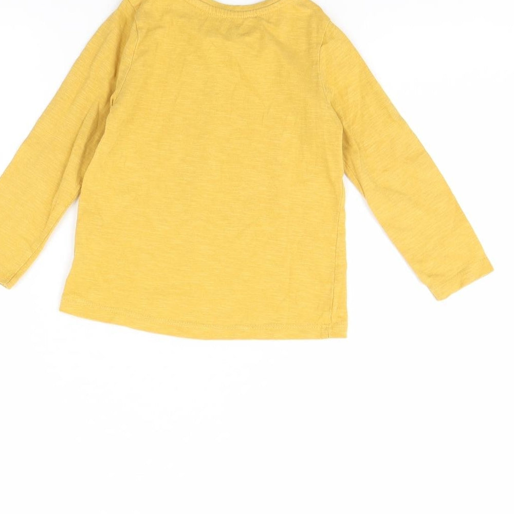 TU Girls Yellow   Basic T-Shirt Size 18-24 Months