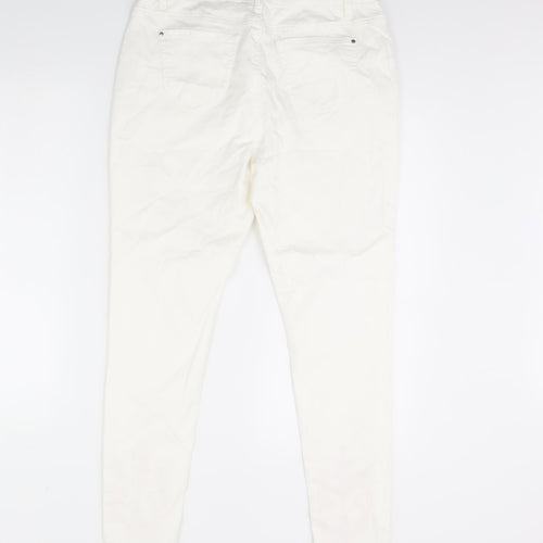 Be you Womens White   Skinny Jeans Size 14 L29 in