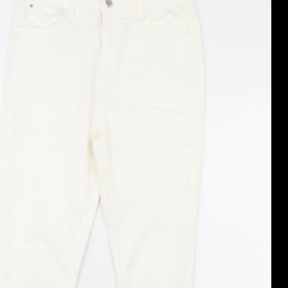Be you Womens White   Skinny Jeans Size 14 L29 in