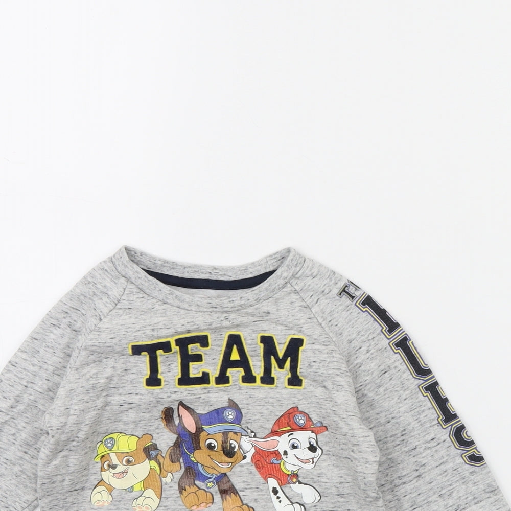 Nickelodeon Baby Grey   Pullover Jumper Size 18-24 Months  - Paw patrol