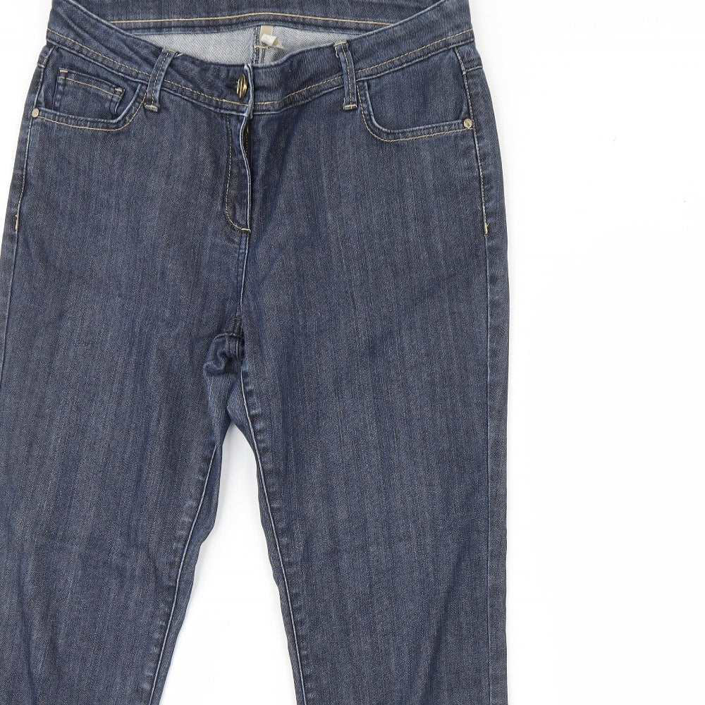 Wallis  Womens Blue  Denim Straight Jeans Size 12 L29 in