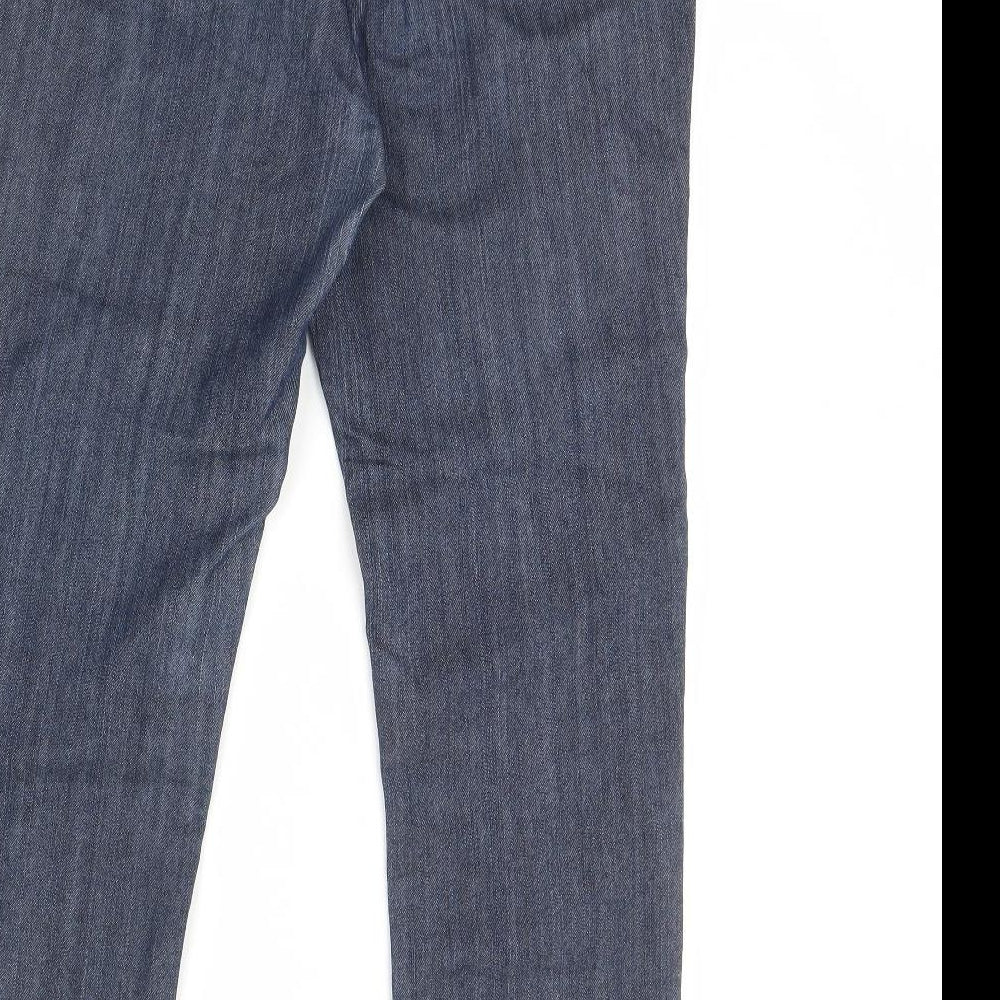 Wallis  Womens Blue  Denim Straight Jeans Size 12 L29 in