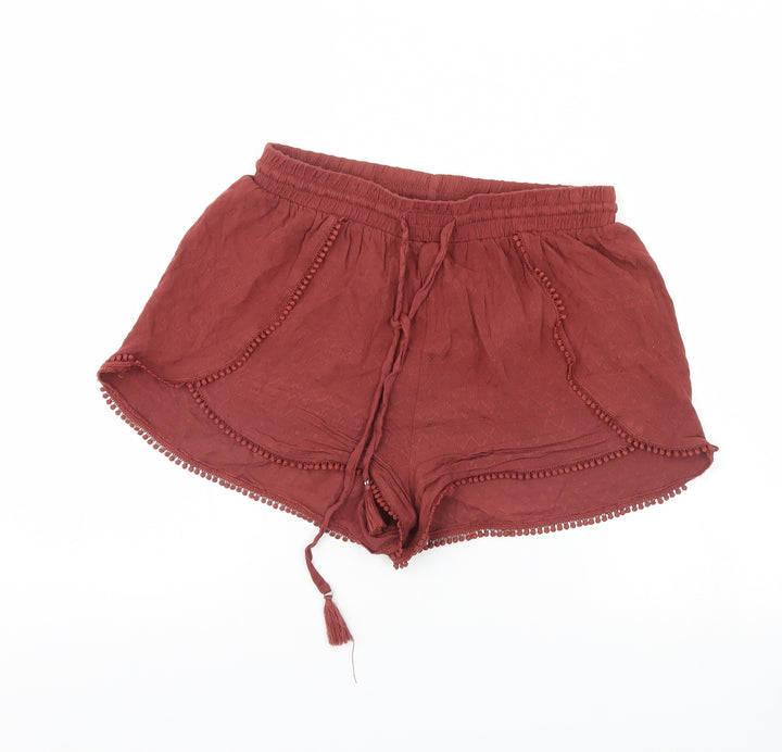 New Look Womens Brown Culotte Shorts Size 10