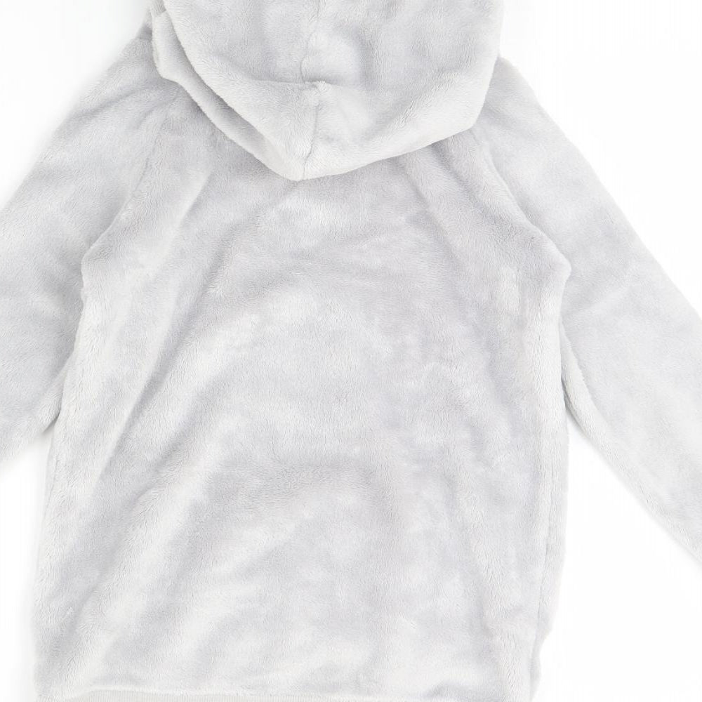 H&M Girls Grey   Pullover Hoodie Size 6 Years
