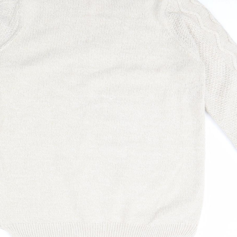 Isle Womens Beige   Pullover Jumper Size S