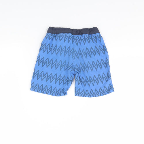 H&M Boys Blue Geometric  Sweat Shorts Size 5 Years