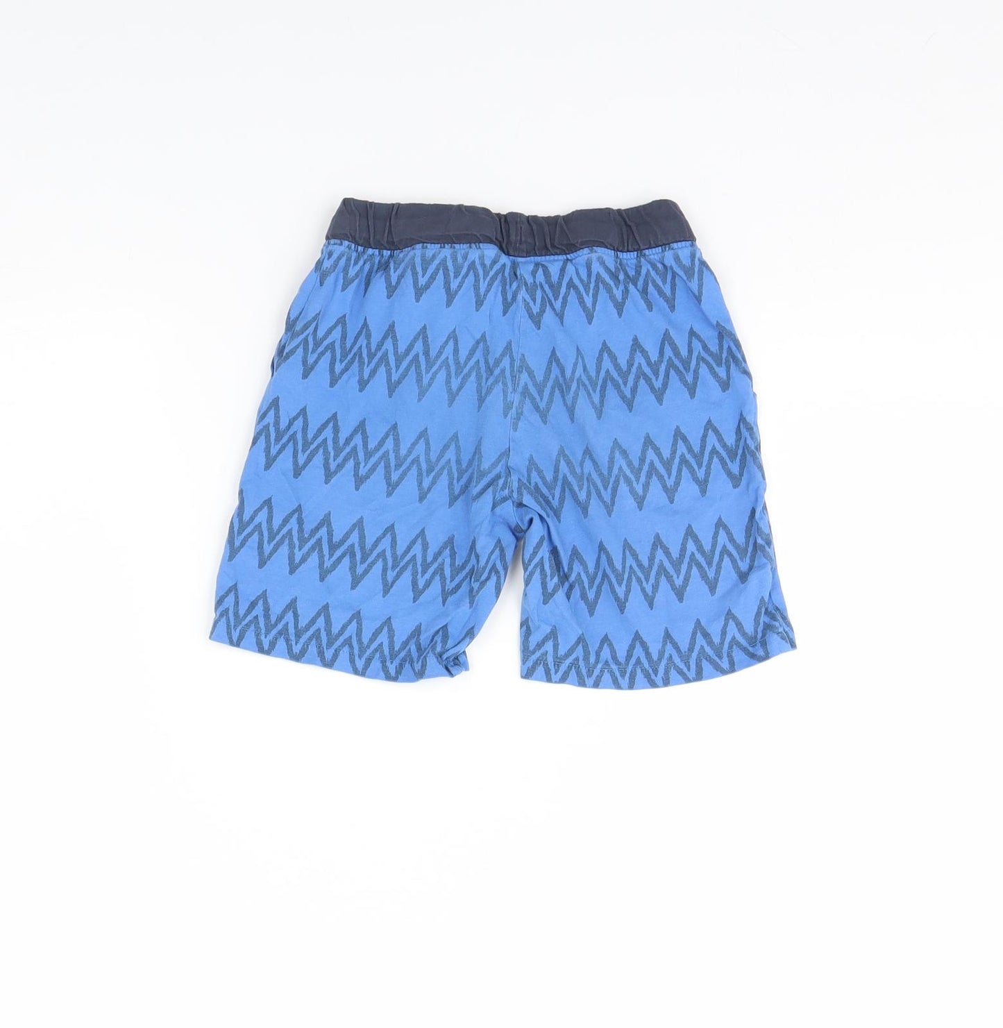 H&M Boys Blue Geometric  Sweat Shorts Size 5 Years