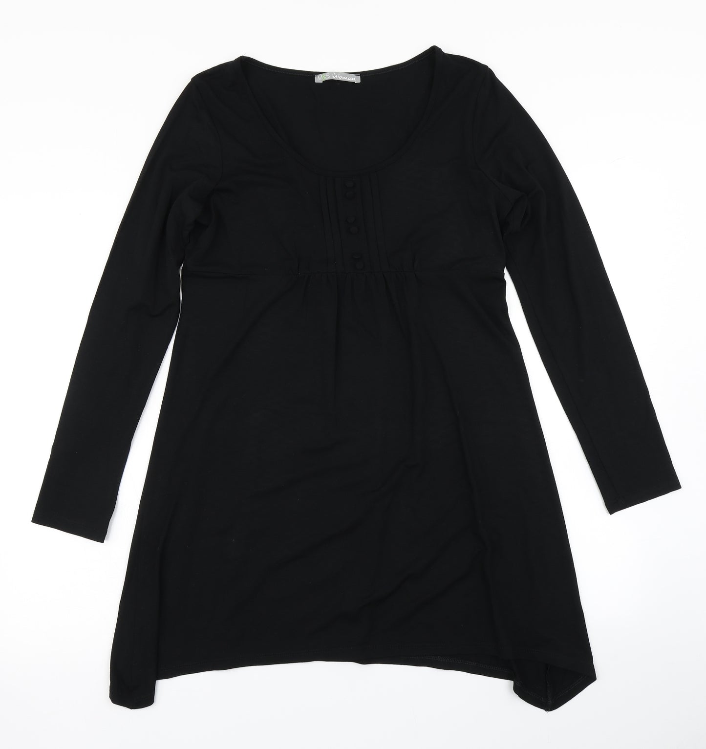 Marks & Spencer Womens Black   Skater Dress  Size 12