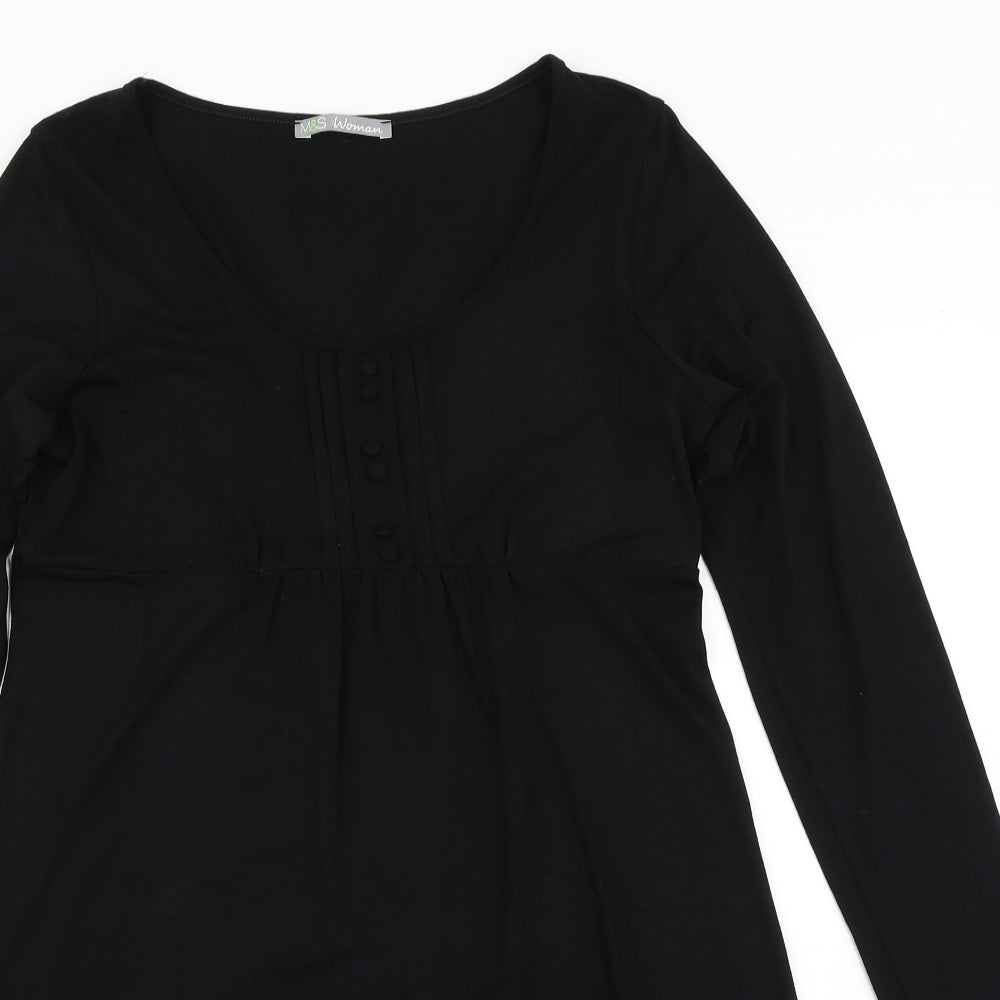 Marks & Spencer Womens Black   Skater Dress  Size 12