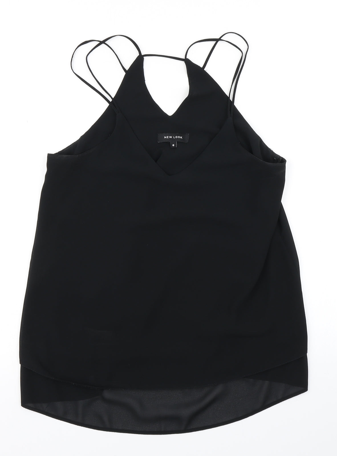 New Look Womens Black   Camisole Blouse Size 8