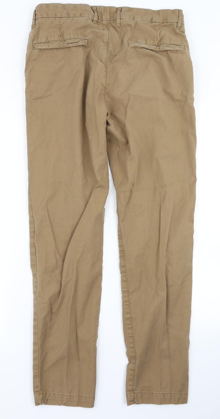 H&M Mens Brown   Chino Trousers Size 32 in L28 in