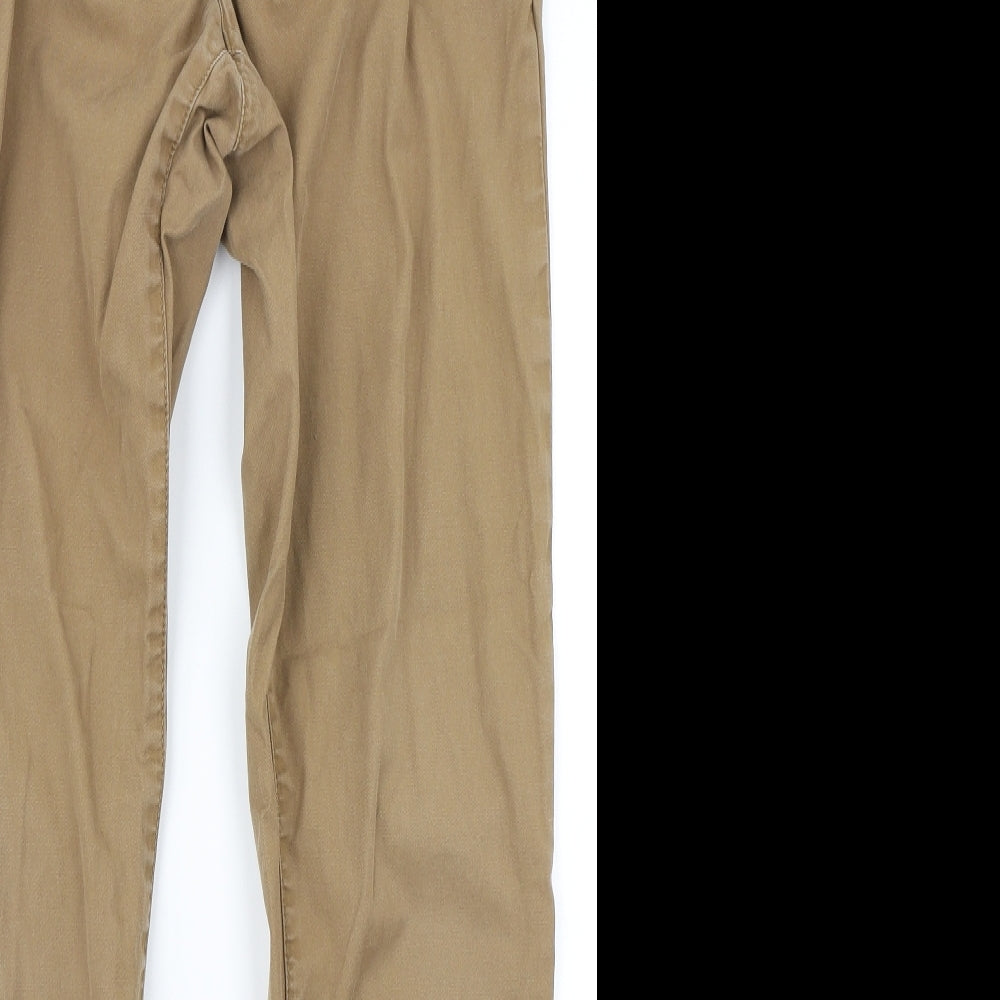 H&M Mens Brown   Chino Trousers Size 32 in L28 in
