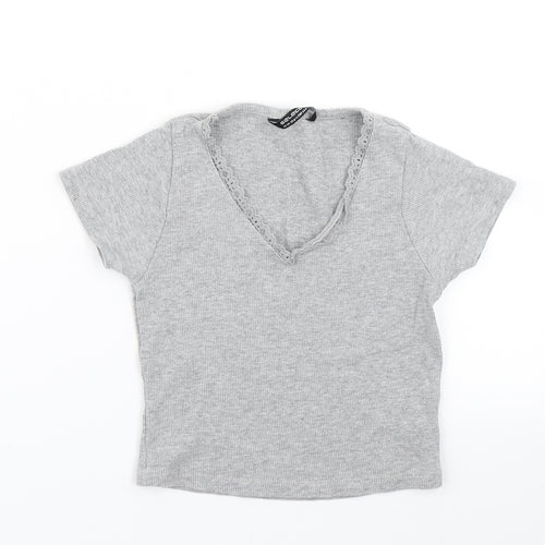 Select Girls Grey   Basic T-Shirt Size 10-11 Years